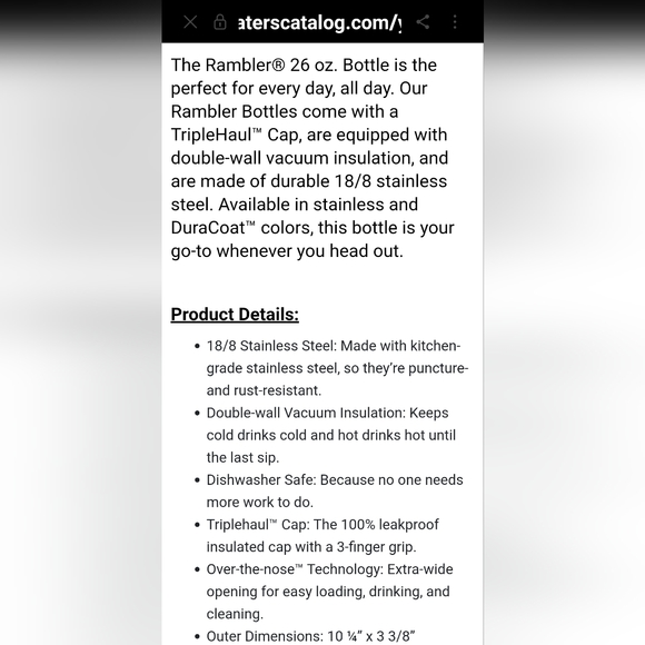 YETI WATER BOTTLE - Picture 8 of 13